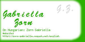 gabriella zorn business card